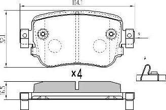 FREMAX FBP-1975 - Brake Pad Set, disc brake car-mod.net