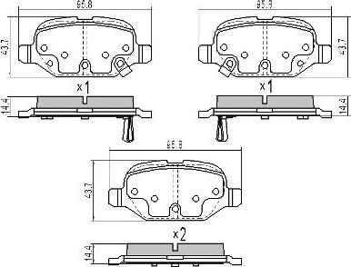 FREMAX FBP-1894 - Brake Pad Set, disc brake car-mod.net