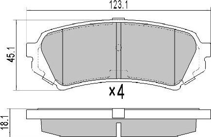 FREMAX FBP-1805 - Brake Pad Set, disc brake car-mod.net