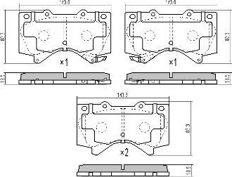 FREMAX FBP-1817 - Brake Pad Set, disc brake car-mod.net