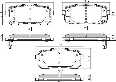 FREMAX FBP-1712 - Brake Pad Set, disc brake car-mod.net