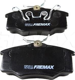 FREMAX FBP-2011 - Brake Pad Set, disc brake car-mod.net