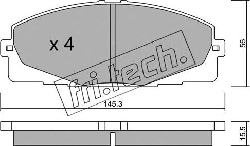Fri.Tech. 900.0 - Accessory Kit, brake shoes car-mod.net