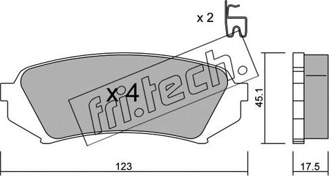 Fri.Tech. 469.0 - Brake Pad Set, disc brake car-mod.net