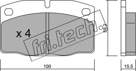 Fri.Tech. 046.0 - Brake Pad Set, disc brake car-mod.net