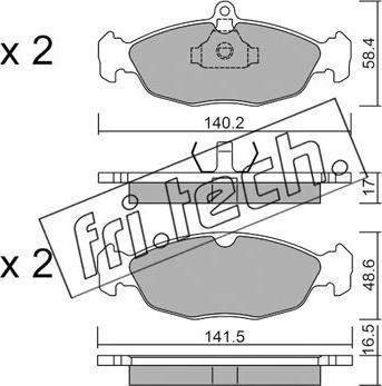 Fri.Tech. 079.0 - Brake Pad Set, disc brake car-mod.net