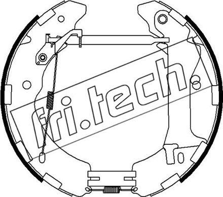 Fri.Tech. 16493 - Drum Brake Shoe Set car-mod.net
