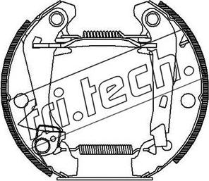 Fri.Tech. 16010 - Drum Brake Shoe Set car-mod.net