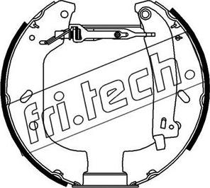 Fri.Tech. 16102 - Drum Brake Shoe Set car-mod.net