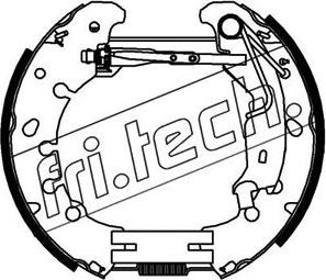 Fri.Tech. 16382 - Drum Brake Shoe Set car-mod.net