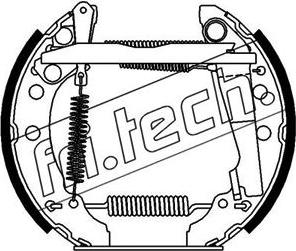 Fri.Tech. 16280 - Drum Brake Shoe Set car-mod.net