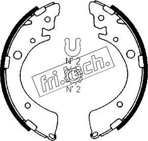 Fri.Tech. 1044.013 - Drum Brake Shoe Set car-mod.net