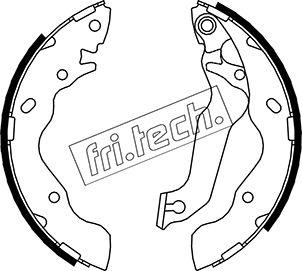 Fri.Tech. 1046.206 - Drum Brake Shoe Set car-mod.net