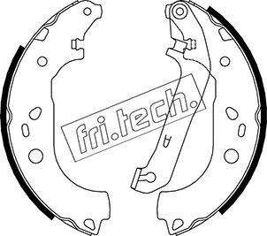 Fri.Tech. 1040.155 - Drum Brake Shoe Set car-mod.net