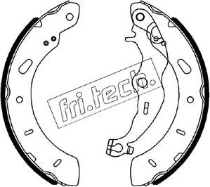 Fri.Tech. 1040.165 - Drum Brake Shoe Set car-mod.net
