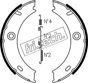 Fri.Tech. 1052.127K - Brake Shoe Set, parking brake car-mod.net