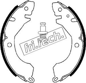 Fri.Tech. 1064.157 - Drum Brake Shoe Set car-mod.net