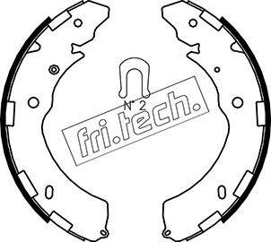 Fri.Tech. 1064.181 - Drum Brake Shoe Set car-mod.net