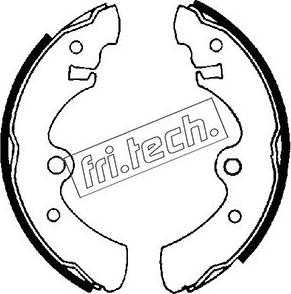 Fri.Tech. 1067.146 - Drum Brake Shoe Set car-mod.net
