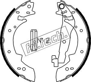 Fri.Tech. 1019.024 - Drum Brake Shoe Set car-mod.net