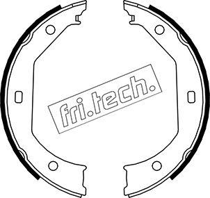 Fri.Tech. 1019.027 - Brake Shoe Set, parking brake car-mod.net