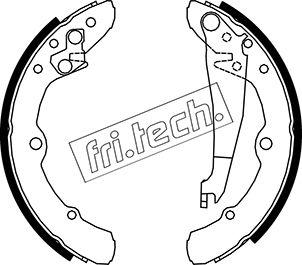 Fri.Tech. 1016.020 - Drum Brake Shoe Set car-mod.net