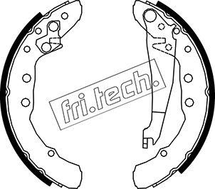 Fri.Tech. 1016.021 - Drum Brake Shoe Set car-mod.net