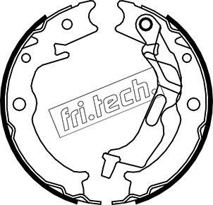 Fri.Tech. 1027.007 - Brake Shoe Set, parking brake car-mod.net