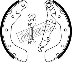 Fri.Tech. 1073.166 - Drum Brake Shoe Set car-mod.net
