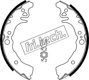 Fri.Tech. 1115.305 - Drum Brake Shoe Set car-mod.net