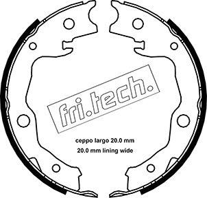 Fri.Tech. 1115.322 - Brake Shoe Set, parking brake car-mod.net