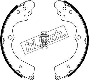 Fri.Tech. 1110.334 - Drum Brake Shoe Set car-mod.net