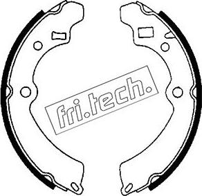 Fri.Tech. 1111.232 - Drum Brake Shoe Set car-mod.net