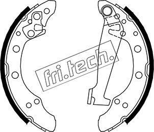 Fri.Tech. 1124.284 - Drum Brake Shoe Set car-mod.net
