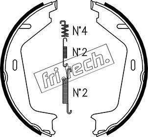 Fri.Tech. 1127.273K - Brake Shoe Set, parking brake car-mod.net