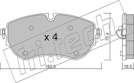 Fri.Tech. 1172.1 - Brake Pad Set, disc brake car-mod.net