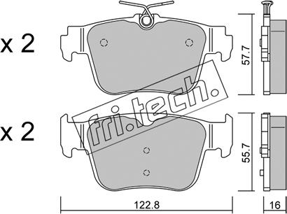 Fri.Tech. 1317.0 - Brake Pad Set, disc brake car-mod.net