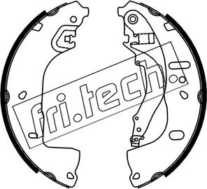 Fri.Tech. 1253.764 - Drum Brake Shoe Set car-mod.net