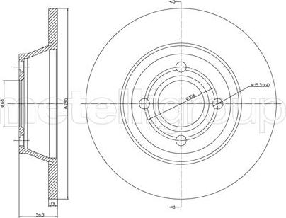 BSF 11316V - Brake Disc car-mod.net