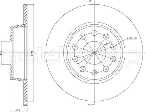 Fri.Tech. BD1433 - Brake Disc car-mod.net