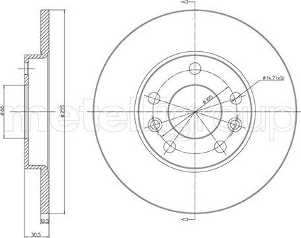 Fri.Tech. BD1585 - Brake Disc car-mod.net