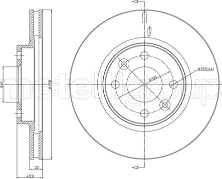 Fri.Tech. BD1677 - Brake Disc car-mod.net