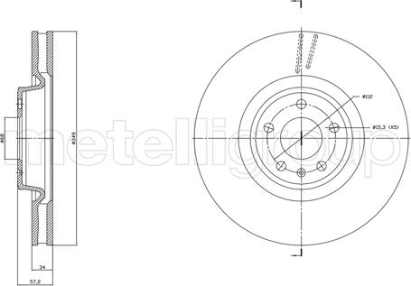 Fri.Tech. BD1865 - Brake Disc car-mod.net