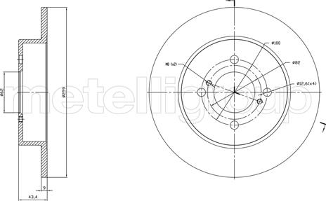 Fri.Tech. BD1758 - Brake Disc car-mod.net