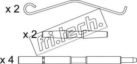 Fri.Tech. KIT.007 - Accessory Kit for disc brake Pads car-mod.net