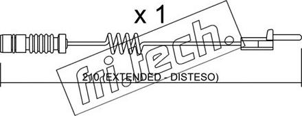 Fri.Tech. SU.099 - Warning Contact, brake pad wear car-mod.net