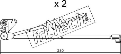 Fri.Tech. SU.169K - Warning Contact, brake pad wear car-mod.net