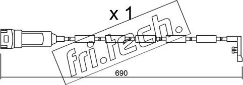 Fri.Tech. SU.108 - Warning Contact, brake pad wear car-mod.net