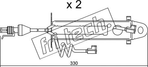 Fri.Tech. SU.176K - Warning Contact, brake pad wear car-mod.net