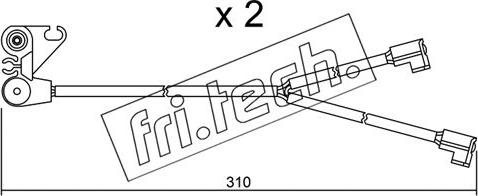Fri.Tech. SU.170K - Warning Contact, brake pad wear car-mod.net